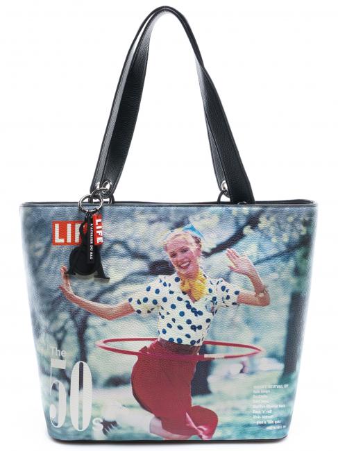 L'ATELIER DU SAC LIFE EMMA Einkaufstasche mit Schulterriemen die fünfziger - Damentaschen