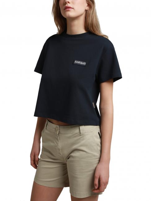 NAPAPIJRI S-MORGEN W Rundhals-T-Shirt aus Baumwolle blu marine - T-Shirts und Tops für Damen