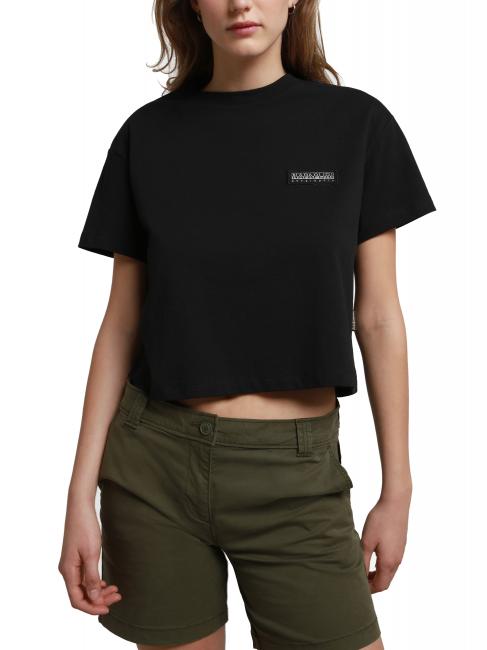 NAPAPIJRI S-MORGEN W Rundhals-T-Shirt aus Baumwolle schwarz 041 - T-Shirts und Tops für Damen