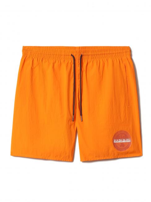 NAPAPIJRI V-VERNEY Boxerkostüm mit Logo-Print orangefarbenes Eis am Stiel - Herrenbadehosen