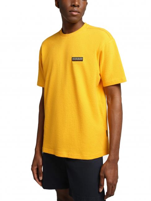 NAPAPIJRI S-MAEN SS Baumwoll t-shirt Fusion gelb - Herren-T-Shirts
