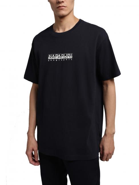 NAPAPIJRI S-BOX SS T-Shirt aus Baumwolle mit Logobox blu marine - Herren-T-Shirts