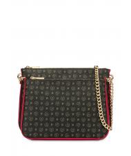 POLLINI HERITAGE Umh&auml;ngetasche mit Kette schwarzer Lack - Damentaschen - 1