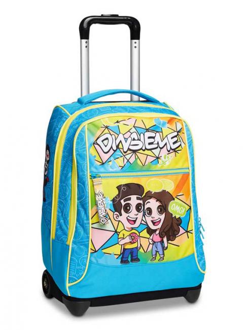 DINSIEME BIG SCHOOL Rucksack mit Trolley azur - Rucksäcke mit Trolleyfunktion