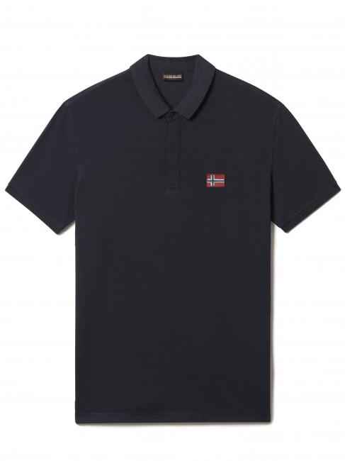 NAPAPIJRI EBEA 1 Leichtes Piqué-Poloshirt mit Baumwollfähnchen blu marine - Herren-Polo-Shirts/Herren-Polo-Shirt/Herrenpoloshirt/Herrenpoloshirts
