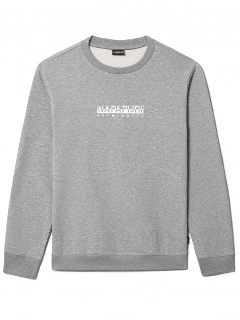 NAPAPIJRI B-BOX Rundhals-Sweatshirt mit Logo mittelgrau meliert - Sweatshirts Herren