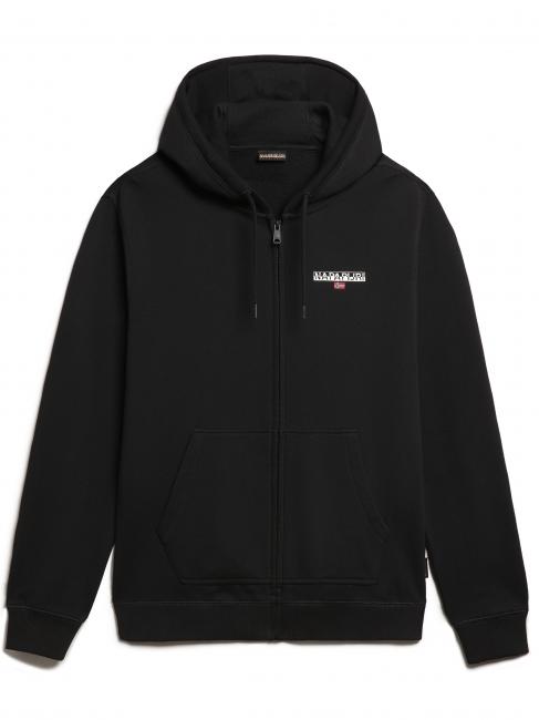 NAPAPIJRI B-ICE Hoodie aus Baumwolle mit durchgehendem Reißverschluss schwarz 041 - Sweatshirts Herren