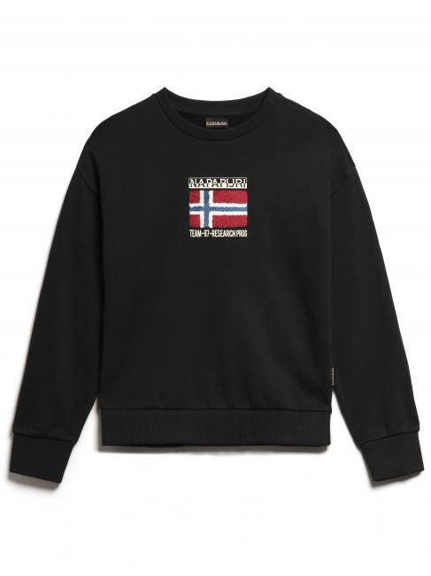NAPAPIJRI B-VERRES W Sweatshirt mit Rundhalsausschnitt aus Baumwolle schwarz 041 - Sweatshirts Damen