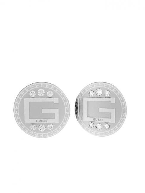 GUESS G COIN STUDS Ohrringe SILBER - Ohrringe