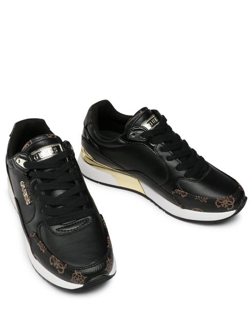 GUESS MOXEA Turnschuhe Frau SCHWARZ BRAUN - Damenschuhe