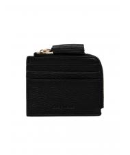 COCCINELLE TASSEL Kartenetui mit Reißverschluss aus gehämmertem Leder - Brieftaschen Damen