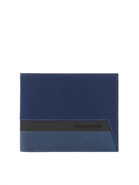PIQUADRO KEITH Herausnehmbare Brieftasche mit Kartenhalter Blau - Brieftaschen Herren
