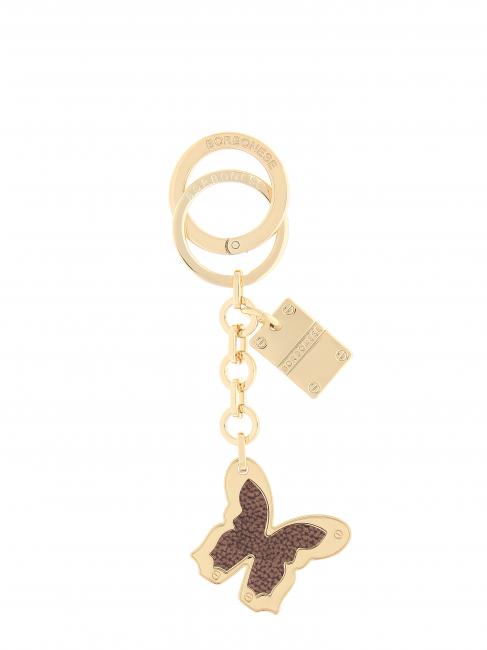 BORBONESE Schmetterling Schlüsselhalter Gold ch.frei/op nat - Schlüsselanhänger und Schlüsseletuis