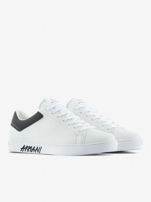 ARMANI EXCHANGE Sneaker Haut Turnschuhe op.weiß + schwarz - Damenschuhe