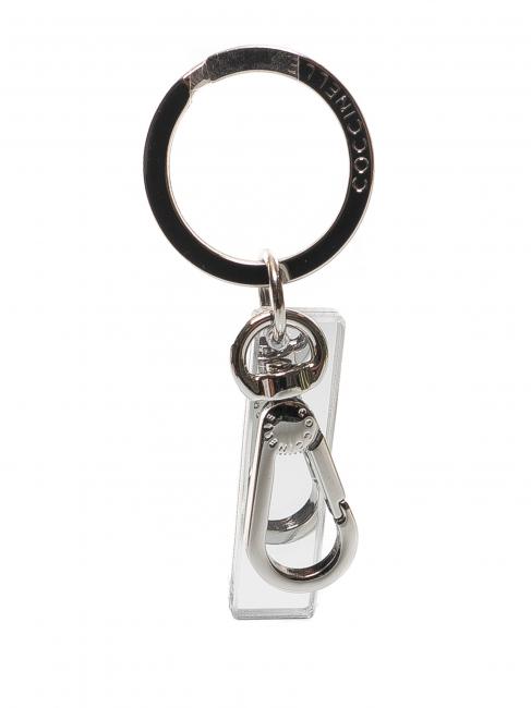 COCCINELLE LETTERA I Schlüsselanhänger aus Plexiglas und Metall SILBER - Schlüsselanhänger und Schlüsseletuis