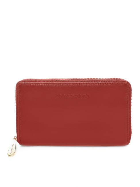 ROCCOBAROCCO Geldbörse Großartig zip around in Haut  rot - Brieftaschen Damen