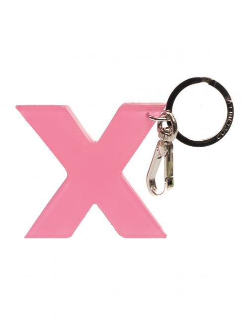 COCCINELLE LETTERA X Schlüsselanhänger aus Plexiglas und Metall Kaugummi - Schlüsselanhänger und Schlüsseletuis
