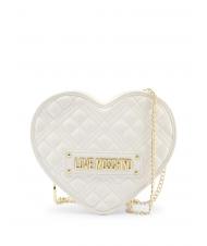 LOVE MOSCHINO Tasche a cuore  mit Schultergurt catena  Wei&szlig; - Damentaschen - 1