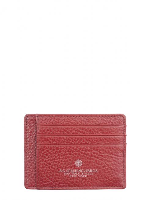 SPALDING TIFFANY Kartenetui aus Leder rot - Brieftaschen Herren