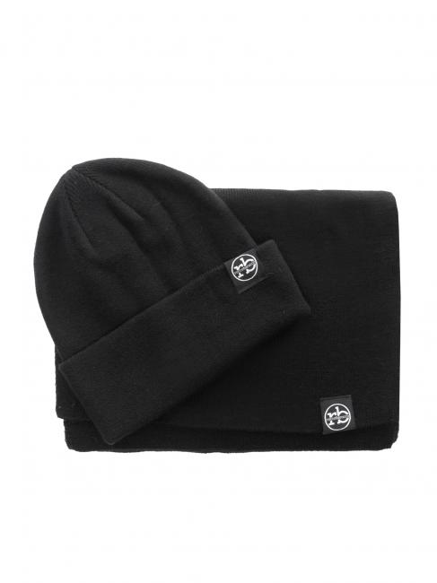 ROCCOBAROCCO Set Schal e Deckel beanie  Schwarz - Schals