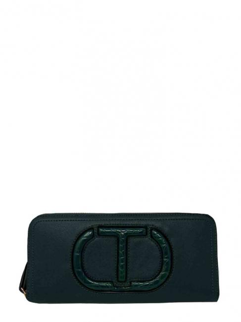 TWINSET Geldbörse Zip Around  dunkelgrün - Brieftaschen Damen