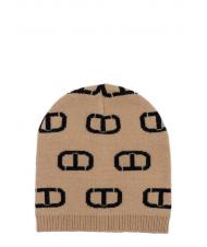 TWINSET CUFFIA Logo  - M&uuml;tzen/H&uuml;te