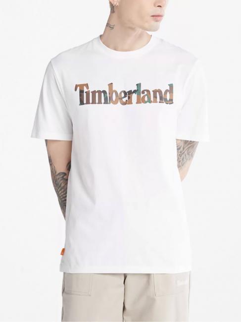 TIMBERLAND CAMO LINEAR Baumwoll t-shirt Weiß - Herren-T-Shirts