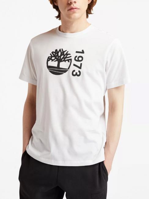 TIMBERLAND BRANDED T-Shirt aus Baumwollmischung Weiß - Herren-T-Shirts