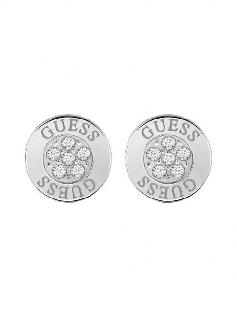 GUESS BUTTON LOGO AND CRYSTAL STUDS Ohrringe SILBER - Ohrringe