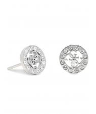 GUESS 4G LOGO CRYSTAL STUD Ohrringe SILBER - Ohrringe - 1