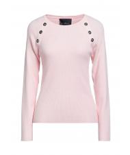 JOHN RICHMOND KHALED Pullover mit Kn&ouml;pfen rosa - Damenpullover - 1