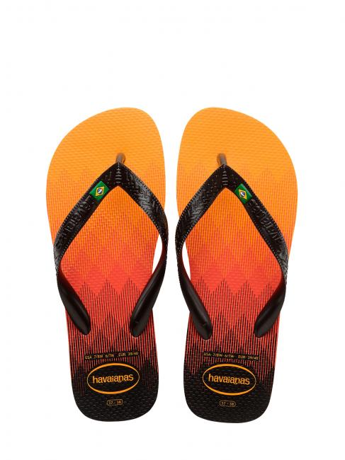 HAVAIANAS BRASIL FRESH Flip-Flops aus Gummi orange zitrus - Schuhe Unisex
