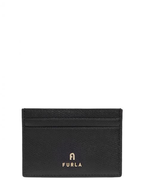 FURLA CAMELIA Kartenetui aus Leder Schwarz - Brieftaschen Damen