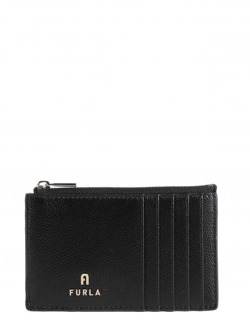 FURLA CAMELIA Flache Brieftasche aus Leder Schwarz - Brieftaschen Damen