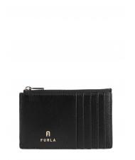 FURLA CAMELIA Flache Brieftasche aus Leder Schwarz - Brieftaschen Damen - 1