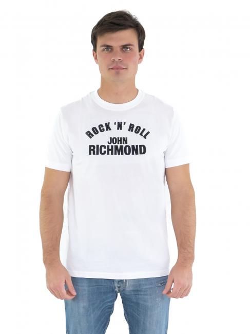JOHN RICHMOND MIRRAX T-Shirt mit gesticktem Logo weiß optisch - Herren-T-Shirts