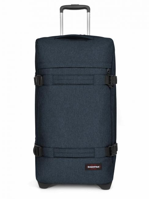 EASTPAK TRANSIT'R M Trolley mittlerer Größe dreifach denim - Halbharte Trolleys