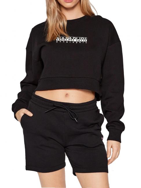 NAPAPIJRI B-BOX W CROP Kurzes Sweatshirt mit Rundhalsausschnitt schwarz 041 - Sweatshirts Damen