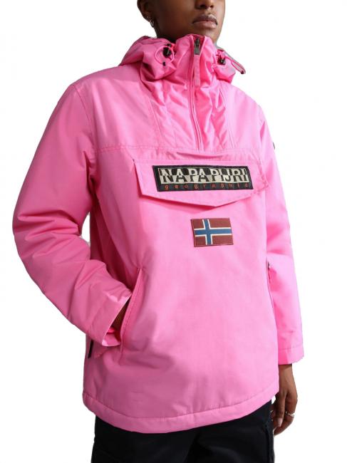 NAPAPIJRI RAINFOREST WINTER PKT 4 Winddichte Jacke mit Kapuze rosa Zusammenstoß - Damenjacken
