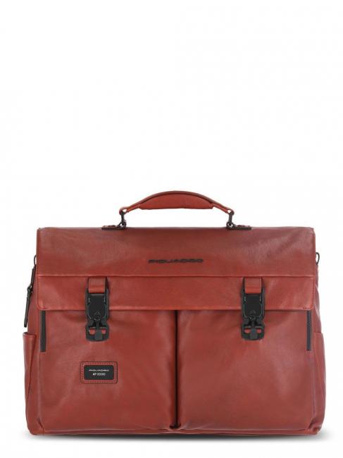 PIQUADRO HARPER 15,6-Zoll-Laptop-Aktentasche aus Leder LEDER - Arbeitstaschen