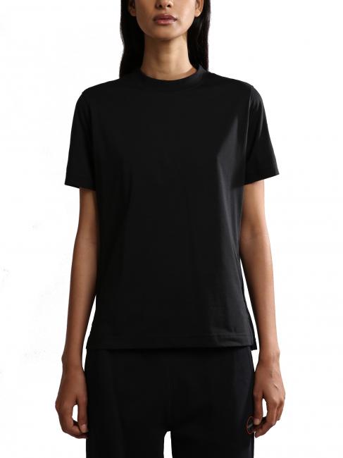 NAPAPIJRI S-CASCADE W Baumwoll t-shirt schwarz 041 - T-Shirts und Tops für Damen