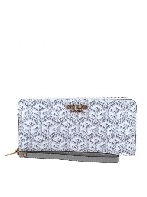 GUESS LAUREL Kleines Portemonnaie mit Reißverschluss Stein-Logo - Brieftaschen Damen
