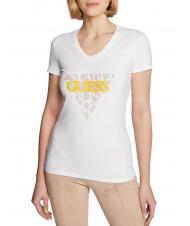 GUESS AMALIA T-Shirt mit V-Ausschnitt - T-Shirts und Tops f&uuml;r Damen