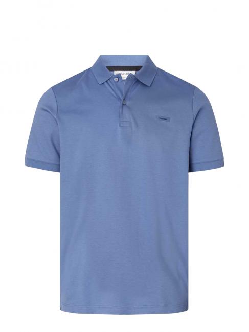 CALVIN KLEIN SMOOTH Slim Kurzärmliges Poloshirt aus Baumwolle eisenblau - Herren-Polo-Shirts/Herren-Polo-Shirt/Herrenpoloshirt/Herrenpoloshirts
