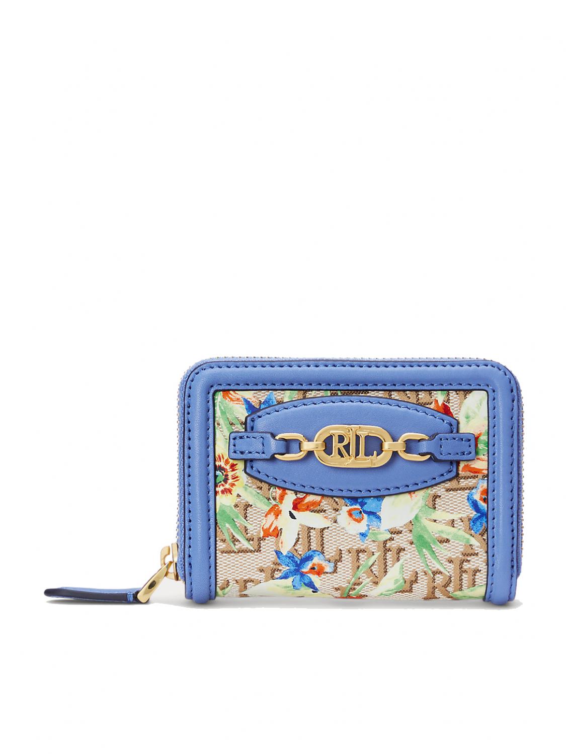 Ralph Lauren Ovl Jacquard Kleines Portemonnaie Mit Reißverschluss Prnt