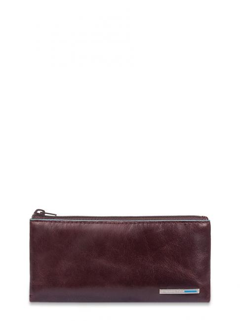 PIQUADRO Schlüsselbund BLAUES QUADRAT, aus Leder MAHAGONI - Schlüsselanhänger und Schlüsseletuis