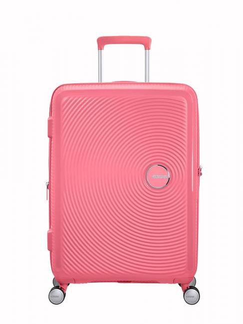 AMERICAN TOURISTER SOUNDBOX SPINNER Mittlerer Trolley, erweiterbar sonnengeküsste Koralle - Harte Trolleys