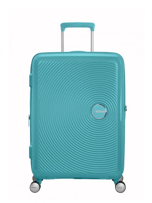 AMERICAN TOURISTER SOUNDBOX SPINNER Mittlerer Trolley, erweiterbar türkisfarbenes Tonikum - Harte Trolleys