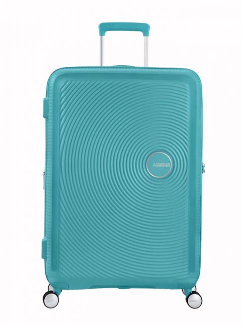 AMERICAN TOURISTER Trolley SOUNDBOX, groß, erweiterbar türkisfarbenes Tonikum - Harte Trolleys