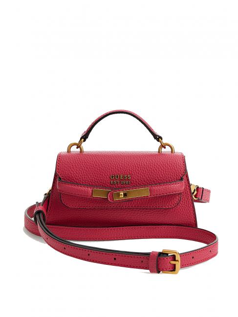 GUESS ENISA MICRO Handtasche mit Schultergurt Magenta - Damentaschen